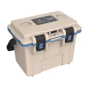 Pelican Personal Cooler 14QT Tan/Kashmir Blue