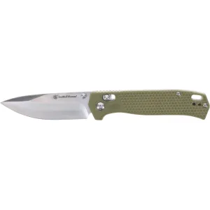 Smith & Wesson 24/7 Pivot Pocket Knife 3.3" Drop Point D2 Satin Blade Polymer Handle Olive Drab