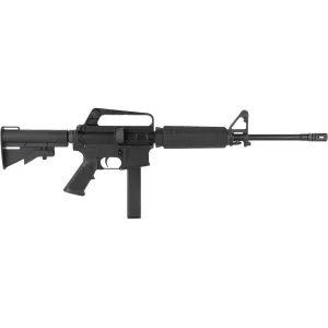 H&R 635 Semi Automatic Rifle 9mm Luger 16" Black Threaded Barrel Anodized Black Frame Black Pistol Grip