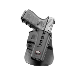 Fobus Evolution Roto Paddle OWB Holster Right Hand Glock 17, 19, 19X, 22, 23, 26, 27, 31, 32, 33, 38, 45, 47 Polymer Black