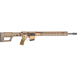Geissele GFR Stratomatch Mod1 Semi Automatic Rifle 6mm Advanced Rifle Cartridge (6mm ARC) 20" Stainless Threaded Barrel Desert Dirt Frame Desert Dirt Pistol Grip