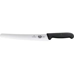 Victorinox Swiss Army Fibrox Bread Kitchen Knife 10" Fully Serrated Bread Stainless Steel Satin Blade TPE Handle Black