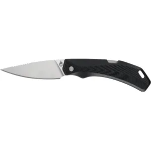 Gerber Forefront Pocket Knife 3.2" Drop Point 420HC Stonewashed Blade Glass Filled Nylon Handle Black