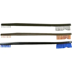 Pro-Shot Gun Cleaning Brush Double Ended Nylon Bronze and Stainless 3 PK