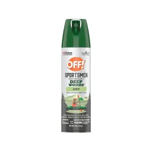 OFF! Sportsmen Deep Woods Dry Bug Spray 4oz Aerosol