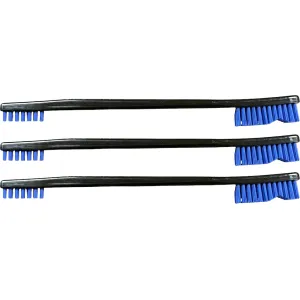 Pro-Shot Stiff Gun Cleaning Brush Double Ended Nylon Blue 3 PK