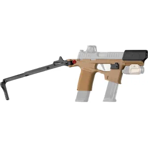 Flux Defense Ultralight Raider Pistol Chassis with Brace for Sig P365 Aluminum FDE