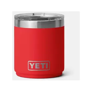 YETI Rambler Stackable Lowball 2.0 Ceramic Lined Cup 10oz Rescue Red