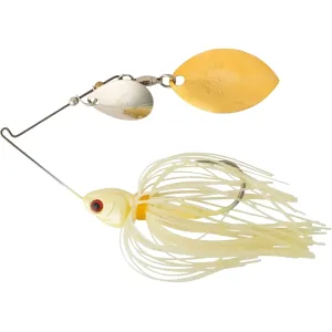 BOOYAH Covert Finesse Colorado Oklahoma Spinnerbait 1/2oz Bone Gold/Nickel