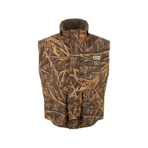 Drake Men's Sport Bomber Vest Mossy Oak Original Shadowgrass Large