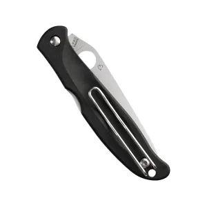 Spyderco Charisma Pocket Knife 2.98" Drop Point CTS-BD1N Satin Blade Fiberglass Reinforced Nylon (FRN) Handle Black