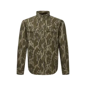 Drake Men's Throwback80 Long Sleeve Shirt Mossy Oak Original Bottomland XL