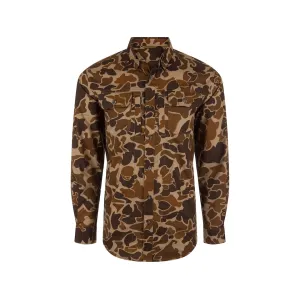 Drake Men's Wingshooter Trey Long Sleeve Shirt Old School XL
