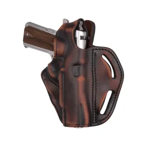1791 Gunleather Thumb Break OWB Holster Right Hand 1911 4", 5" with Full Rail, Browning Hi-Power, Remington R1 Leather Vintage