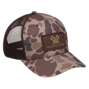 Vortex Optics Men's Force On Force 5 Panel Hat Brown Waterfowl Camo One Size Fits Most