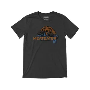 MeatEater Men's Bear Mark Short Sleeve Crew Neck T Shirt Gray Heather 2XL