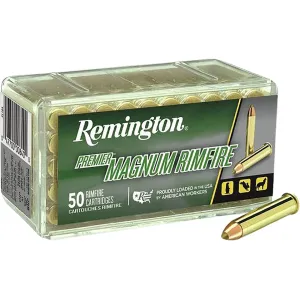 Remington Premier 22 Winchester Magnum Rimfire (WMR) Ammo 33 Grain Remington AccuTip Polymer Tip Box of 500 (10 Boxes of 50)