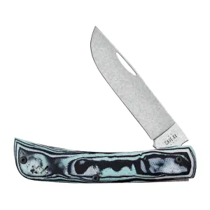 Case Crossroads Series Sod Buster Jr Pocket Knife 2.8" Skinner CPM S35VN Stonewashed Blade G-10 Handle Sea Foam