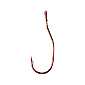 Mustad Slow Death Aberdeen Hook #1 Red 25PK