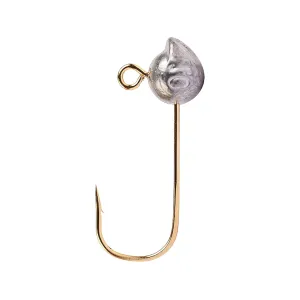 Mustad Aji Finesse 90 Degree 1/32oz Round Ball Jighead Natural