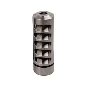 Salmon River Solutions Ti Pro 5 Muzzle Brake 30 Caliber 5/8"-24 Thread .990" Dia Titanium with Self Timer