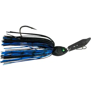6th Sense Fixed Jigsaw Bladed Jig Black N Blue 3/4 oz