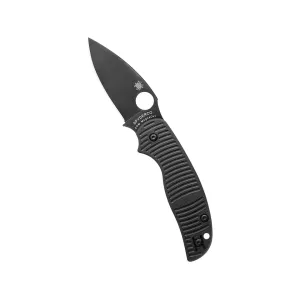Spyderco Sage 5 Pocket Knife 3" Drop Point CPM MagnaCut Black Titanium Carbonitride Blade G-10 Handle Black