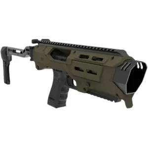 Meta Tactical MX1 Pistol Chassis with Folding Brace for Glock OD Green