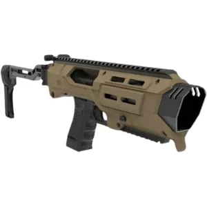 Meta Tactical MX1 Pistol Chassis with Folding Brace for Glock Tan