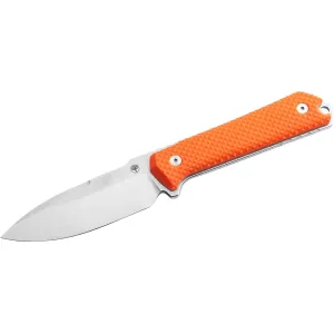 Boker Knives Kiboku Fixed Blade Knife 2.95" Drop Point RWL34 Satin Blade G-10 Handle Orange