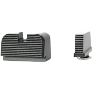 Angry Bear Arms Optic Height Sight Set for Glock 17, 19, 22, 26, 45 Black/Black