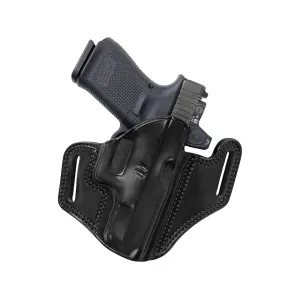 Galco Combat Master 2.0 OWB Holster Right Hand Glock 19, 19x, 23, 32, 45 Optics Ready Leather Black