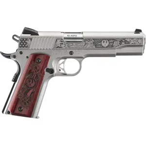 Ruger SR1911 American Liberty 250th 45 ACP Pistol 5" Barrel 8+1 Round Stainless Slide Hardwood Grip Stainless Frame