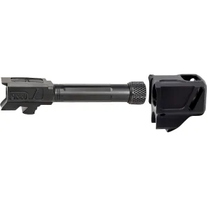 Faxon Match Series Threaded Barrel for Glock 43X with EXOS-533 Compensator Black