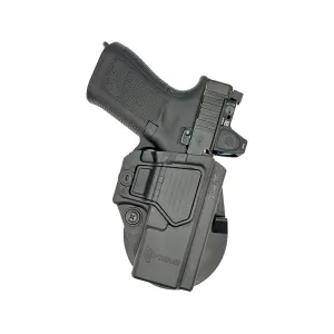 Fobus PRO OWB Holster Left Hand Glock 17, 19, 19X, 22, 23, 25, 26, 31, 32, 34, 35, 44, 45 Polymer Black