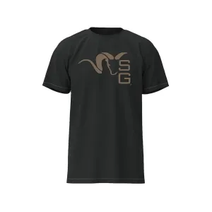 Stone Glacier Men's SG Ram Short Sleeve Crew Neck T Shirt Charcoal Medium