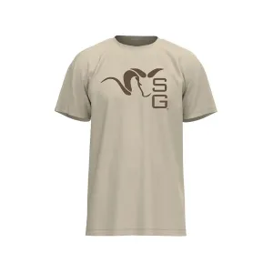 Stone Glacier Men's SG Ram Short Sleeve Crew Neck T Shirt Natural XL