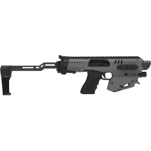 Meta Tactical Evo Pistol Chassis with Brace Gray
