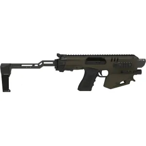 Meta Tactical Evo Pistol Chassis with Brace OD Green