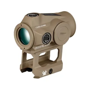 Vortex Optics Crossfire II Solar Red Dot Sight 1x 2 MOA Dot with Picatinny Mount Tan