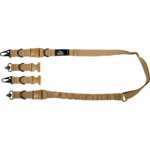 AR-STONER Modular 2-in-1 Single Bungee Rifle Sling with QD Swivel Nylon Coyote
