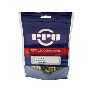 PPU 32 ACP Brass Bag of 50