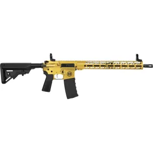 Hi-Point HP-15 Semi Automatic Rifle 5.56x45mm NATO 16" Black Threaded Barrel Gold Frame Black Pistol Grip