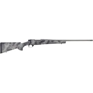 Howa M1500 Fence Line Bolt Action Rifle 6.5 PRC 24" Tungsten Threaded Barrel Tungsten Frame Gray Camo Field Stock