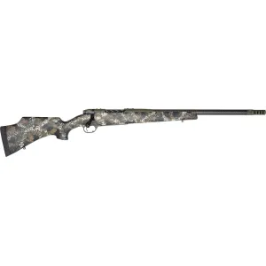 Weatherby Mark V Carbon Compact Bolt Action Rifle 308 Winchester 20" Carbon Fiber Threaded Barrel OD Green Frame Brown Camo Monte Carlo Stock