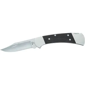 Buck Knives 112 Slim Ranger Elite Heritage Nickel Silver Pocket Knife 3" Clip Point CPM MagnaCut Satin Blade Ebony Wood Handle Brown