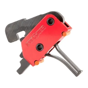 POF-USA Two Stage Drop-In Trigger Group Straight with Anti Walk Pins AR-15 Trigger Two Stage Red