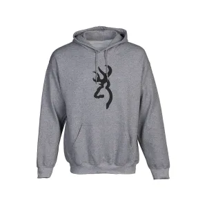 Browning Men's Branded Hoodie Heather Gray Large
