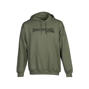 Browning Men's Backfence Hoodie Green Medium