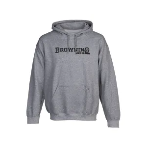 Browning Men's Backfence Hoodie Heather Gray Medium